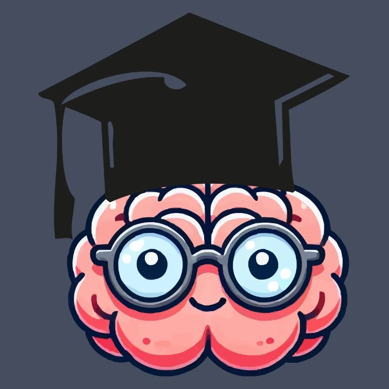 brain comic nerd student