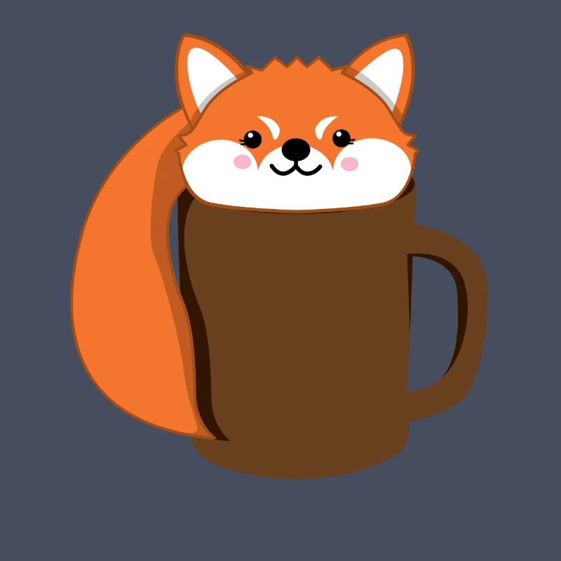 Fuchs - Kaffee - Tase - Comicstyle - Geschenk