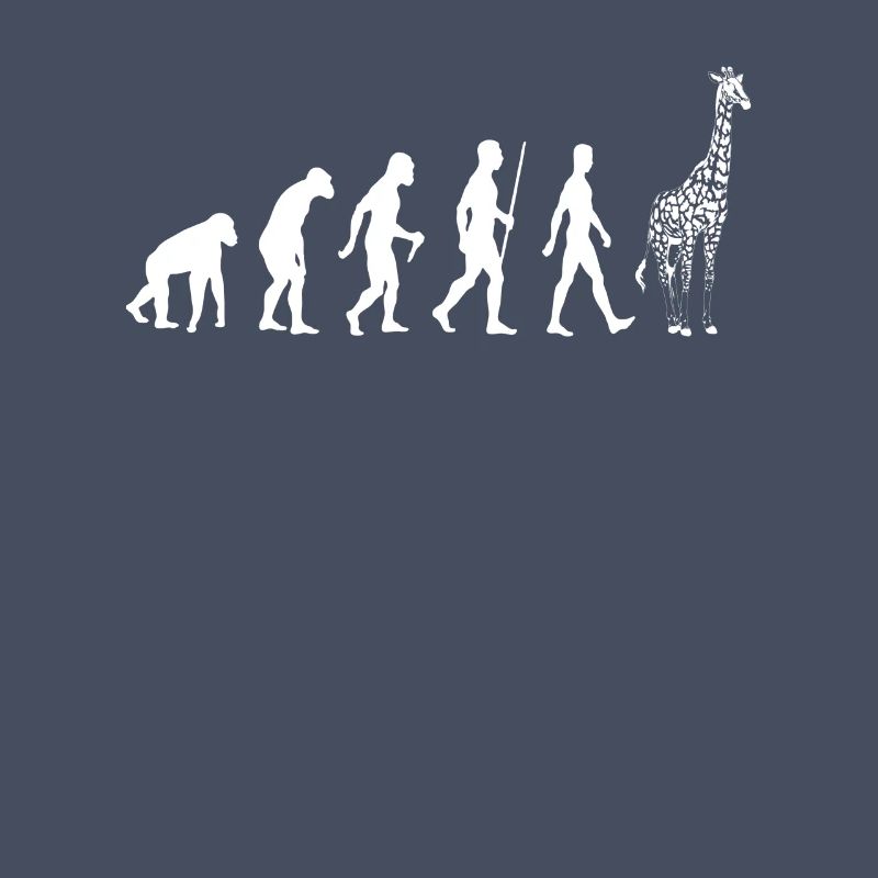 Giraffe Evolution Zoo Afrika Tierliebe Geschenk
