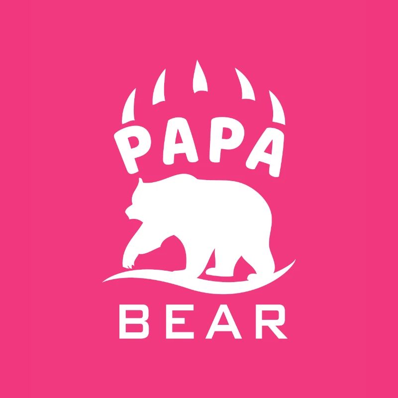 Papa Bär Bear Papi Vater Dad Daddy Shirt