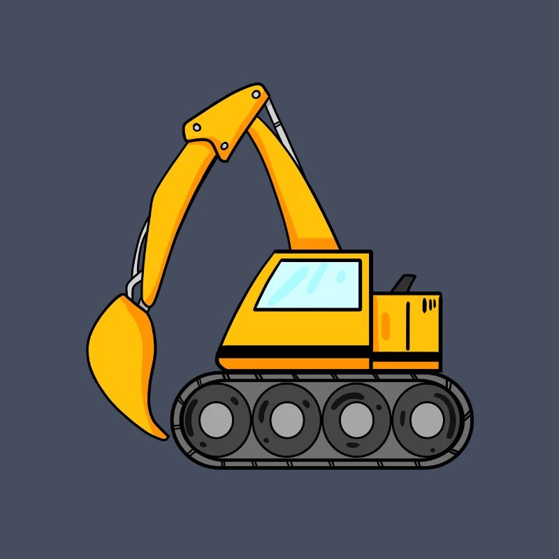 Löffelbagger Ausgräber Bagger Baumaschine