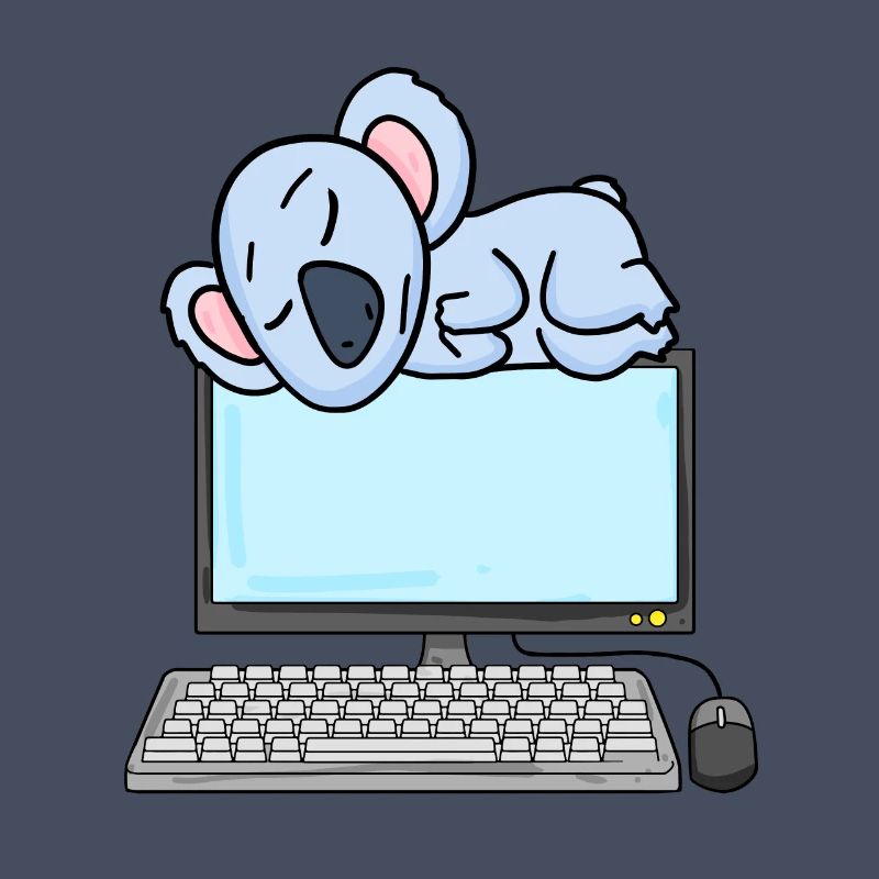 Koala Computer Nerd Programmeur Cadeau