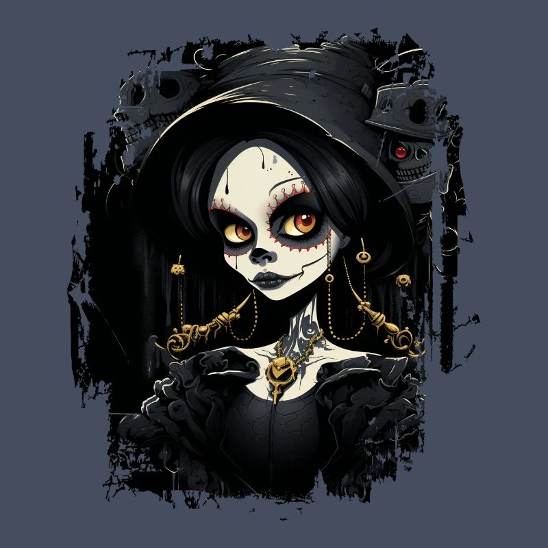 Süßes Gothic-Mädchen