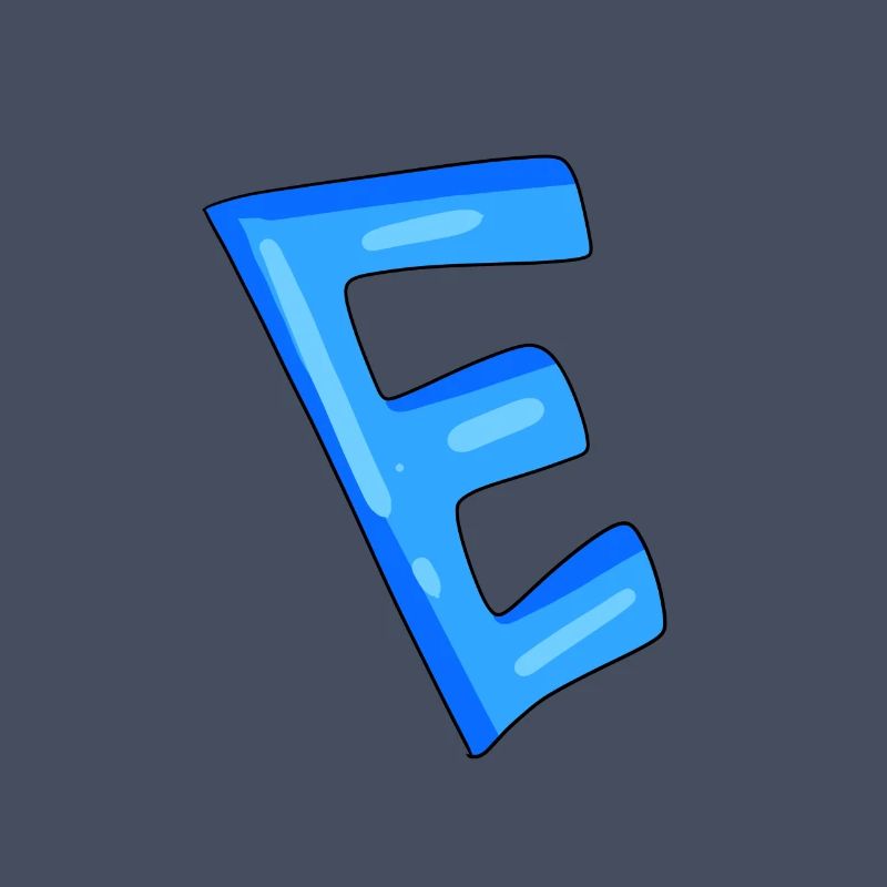 Letter E Initial point