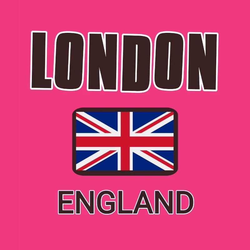 Londres, Angleterre, avec drapeau de l’Angleterre