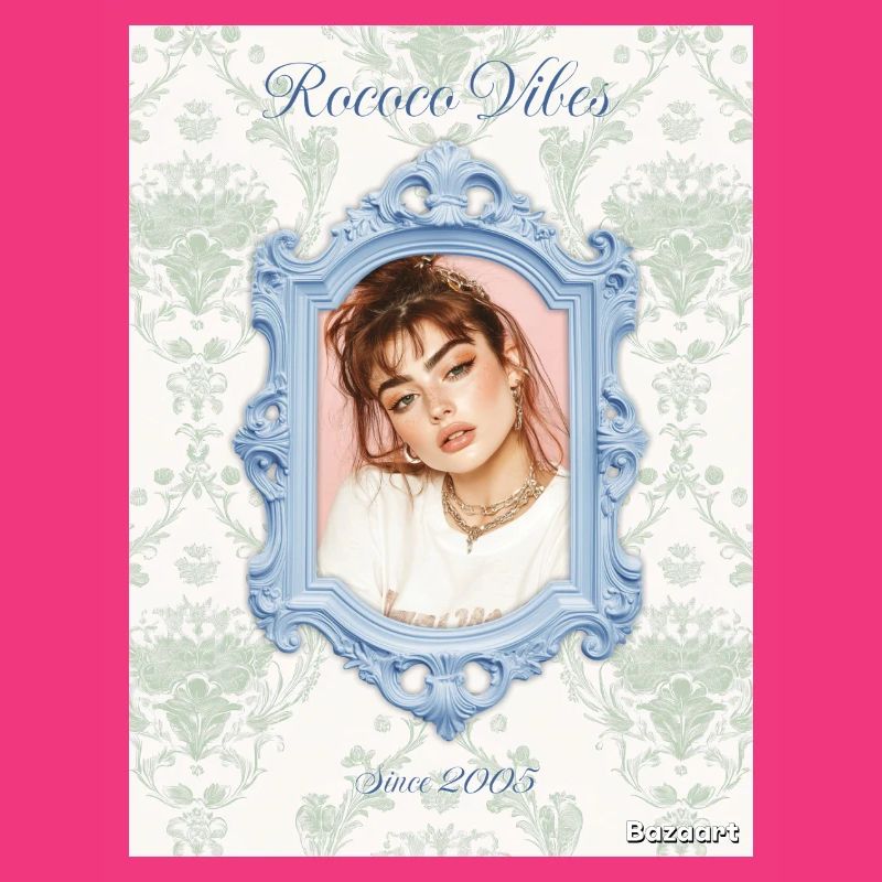 Bilderrahmen hellblau