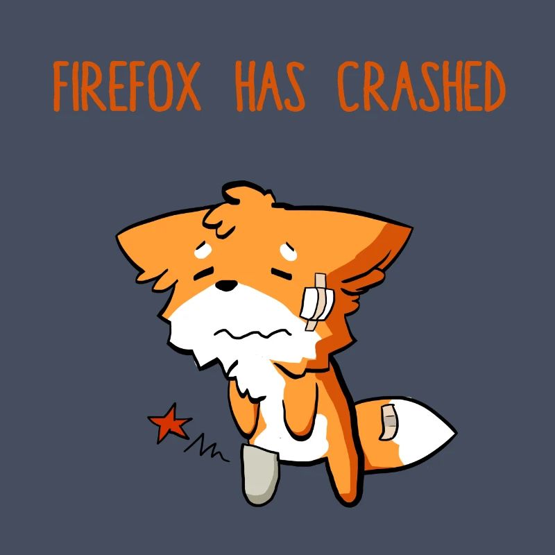 Firefox has crashed funny