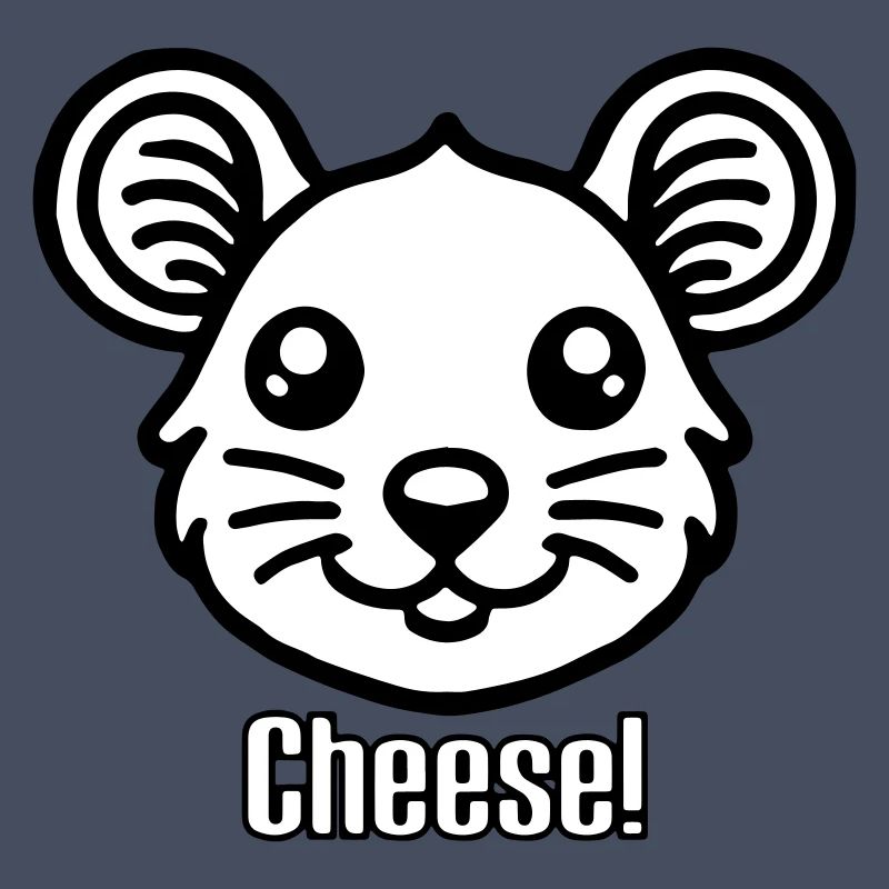 Cute looking Mouse - "Cheese" Design