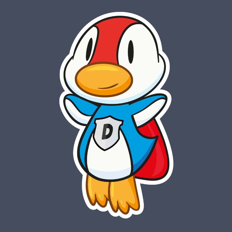 Flying Super duck has super powers