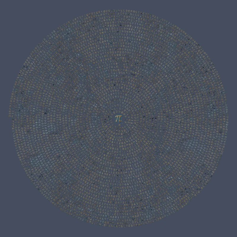 Pi mathematics gift math spiral circle irrational