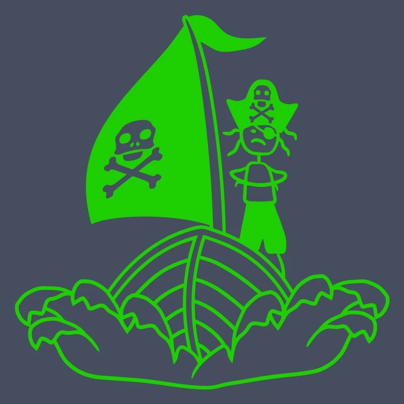 Pirate Pirate Ship Kid Captain Buccaneer Waves