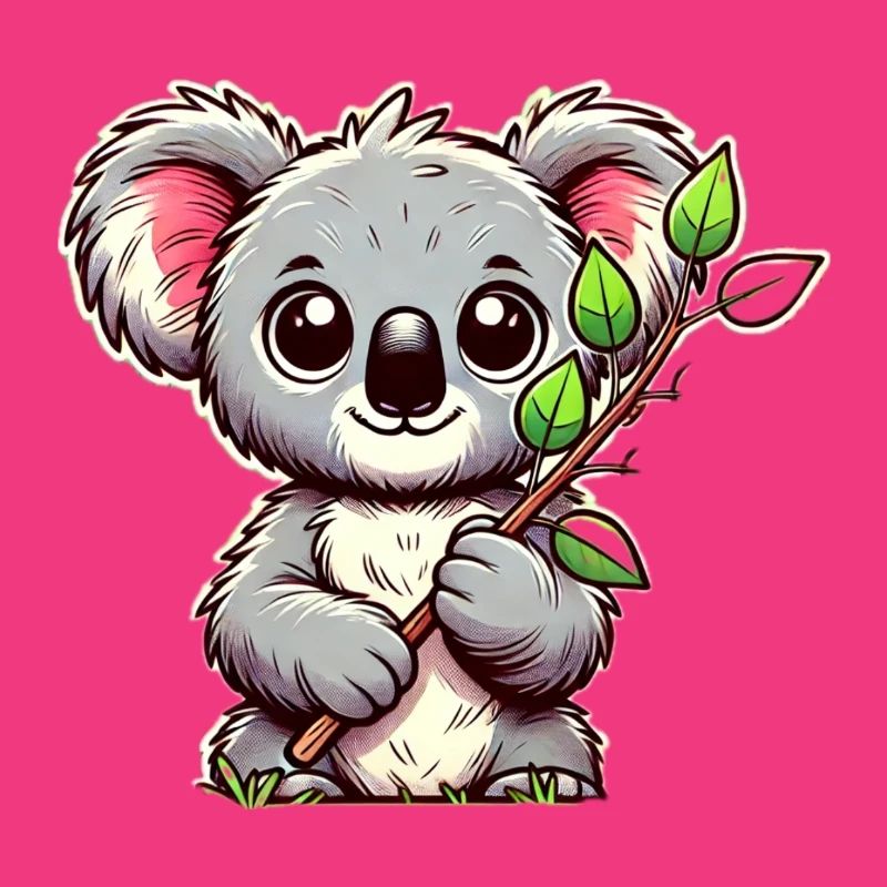 Koala mit Eukalyptus