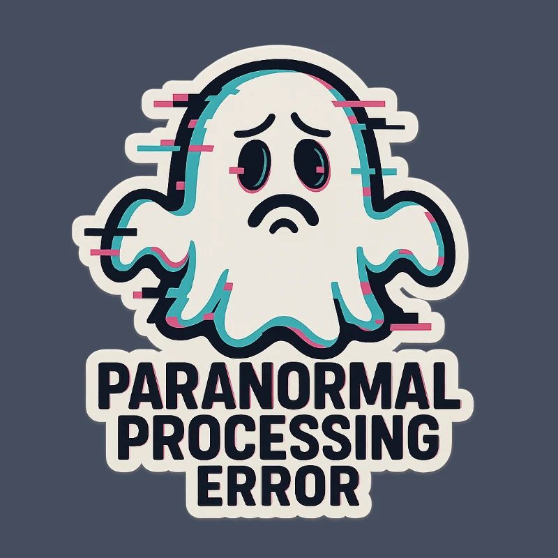 Paranormal Processing Error - Glitchy Ghost