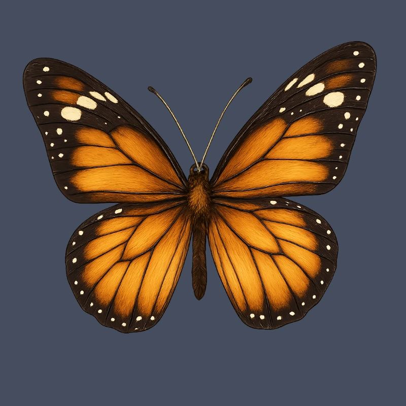 Papillons monarques – délicats et majestueux