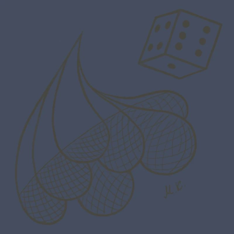 Creative patterned drops with game dice