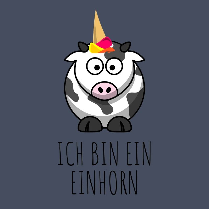 Ich bin ein Einhorn - Eiswaffel Kuh