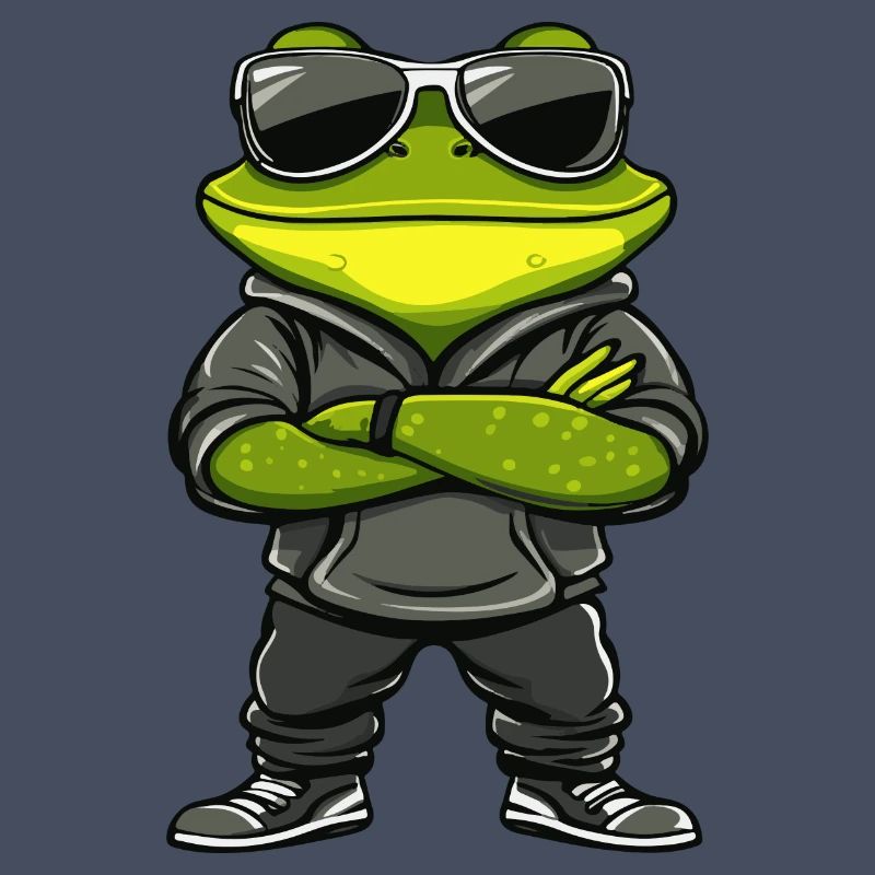 Frosch Comic Cool