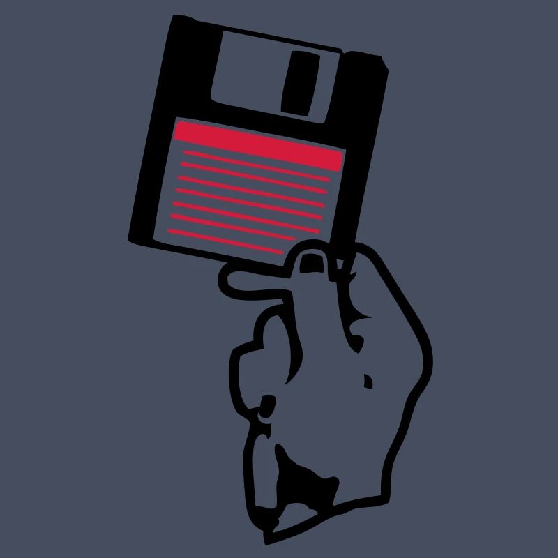 floppy disk scheibe disco hand hand