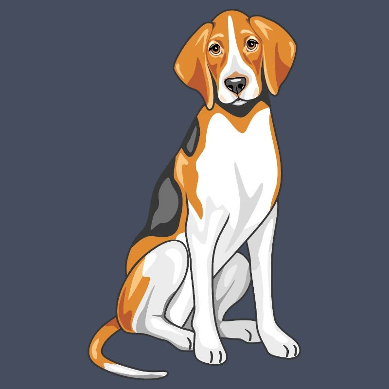 Sitting foxhound