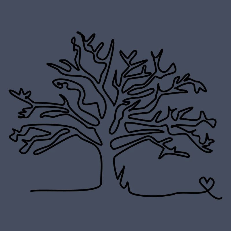 one line tree