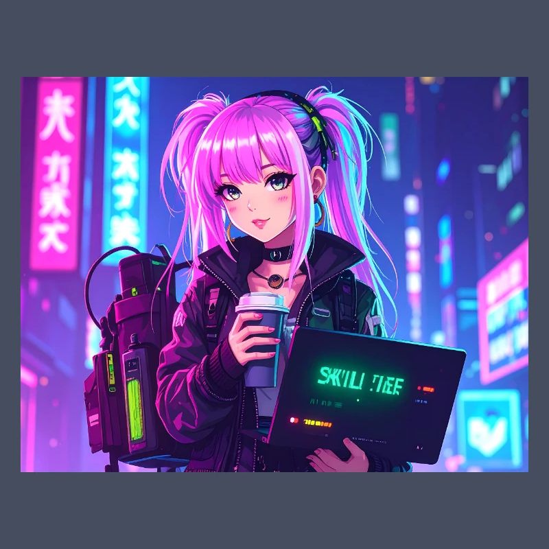 Pink Coder Girl – Skill: cute & stylisch