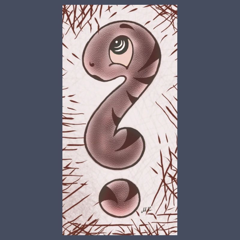 Point d’interrogation serpent brun étroit