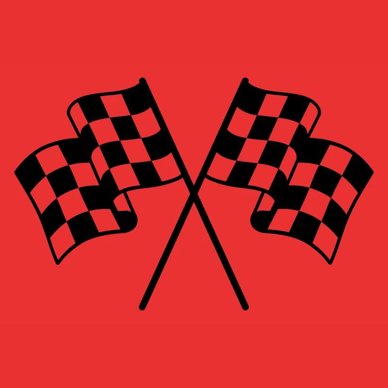 Drapeaux à Damier 1 couleur