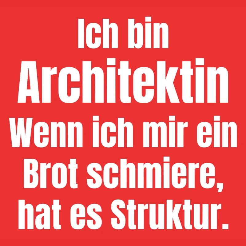 Architect smears bread with structure