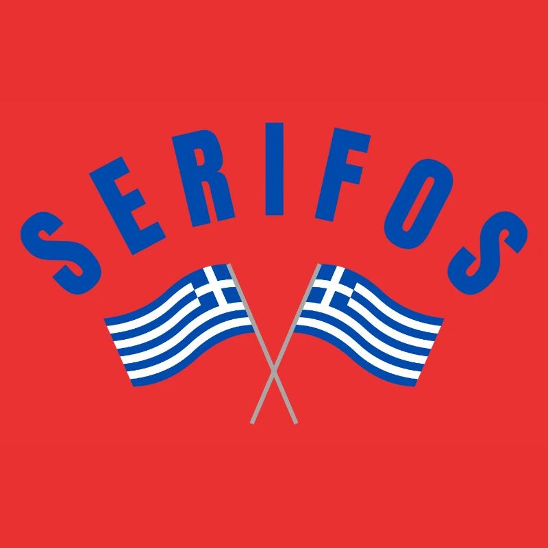 Drapeaux grecs de Serifos