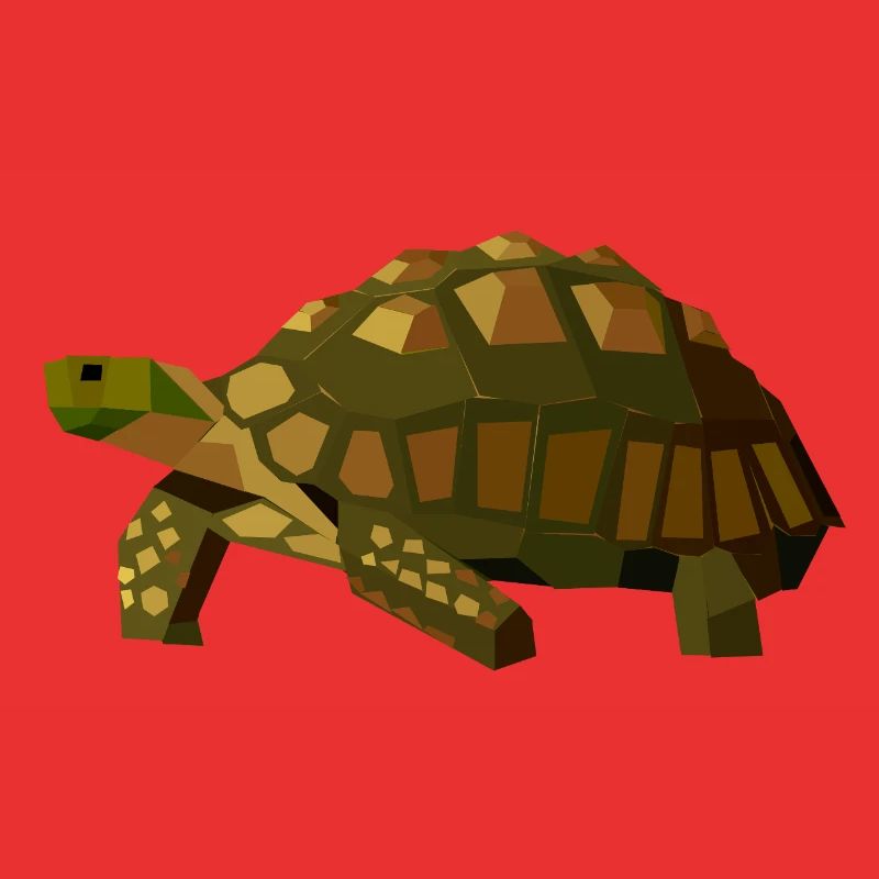 Geometric Turtle - Animal Low Poly