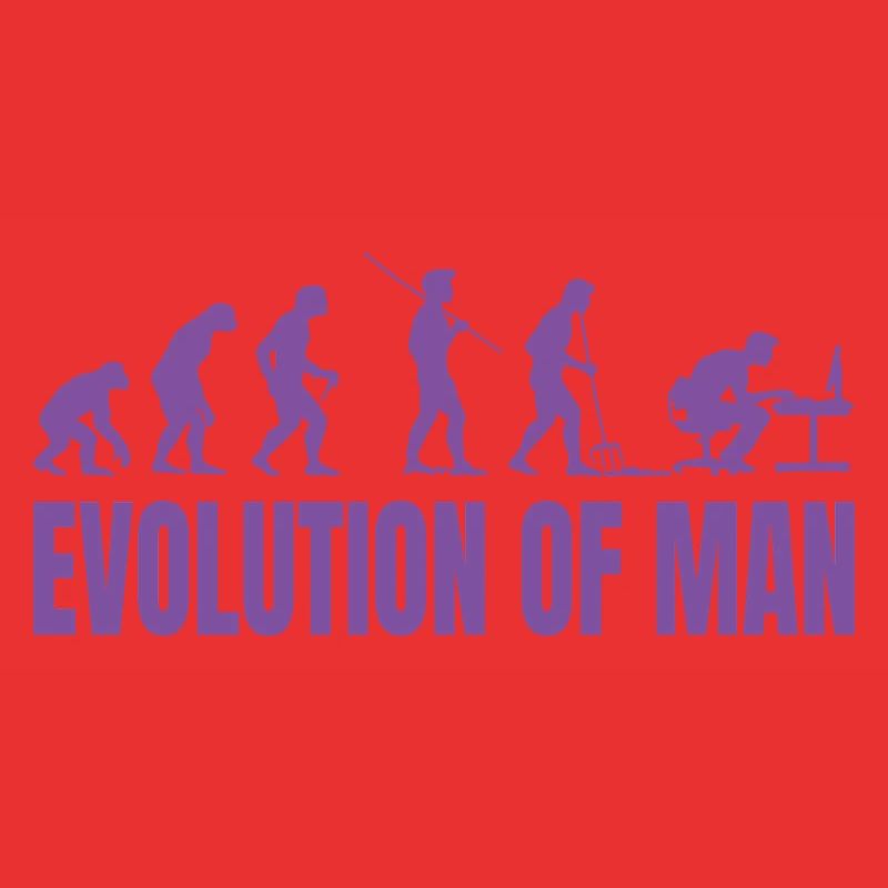 Programmeur Computer Freak Evolution Rétro
