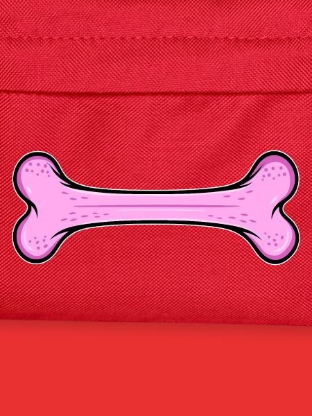 Pinkes Hundeknochen