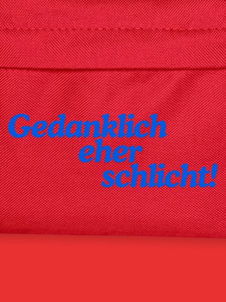 Gedanklich eher schlicht!