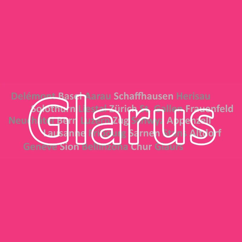 Schweizer Städte Glarus