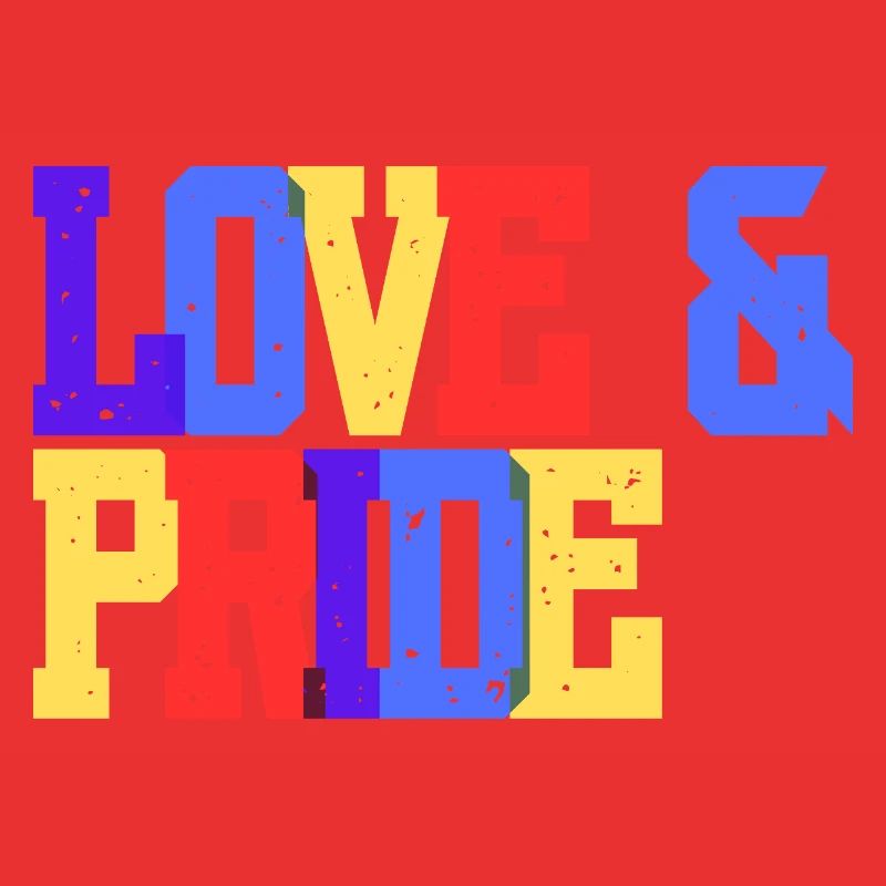 Liebe und Pride Regenbogen