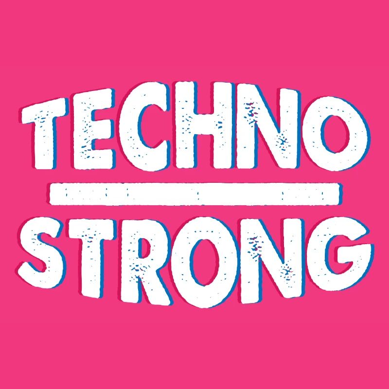 Techno Strong Neon Glitch