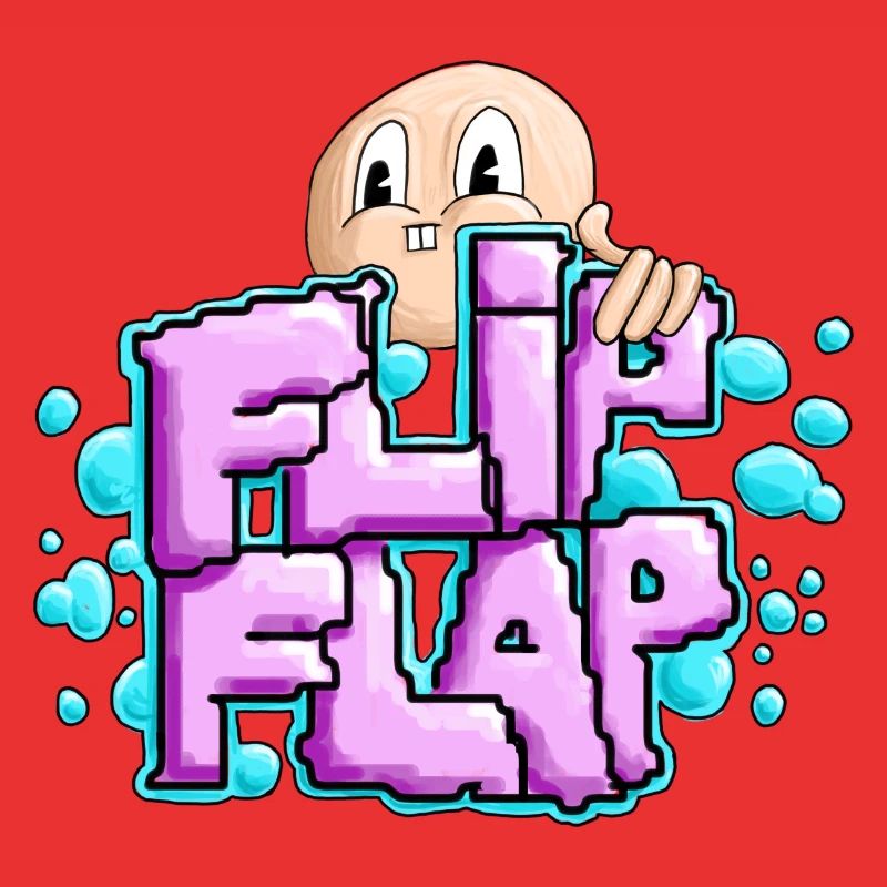 Spaßiger Graffiti-Bubble Flip