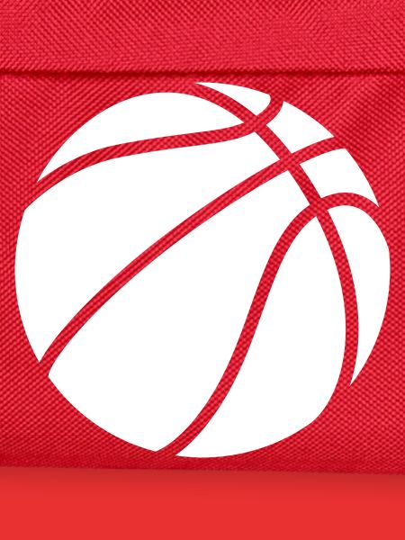 Basketball logo white