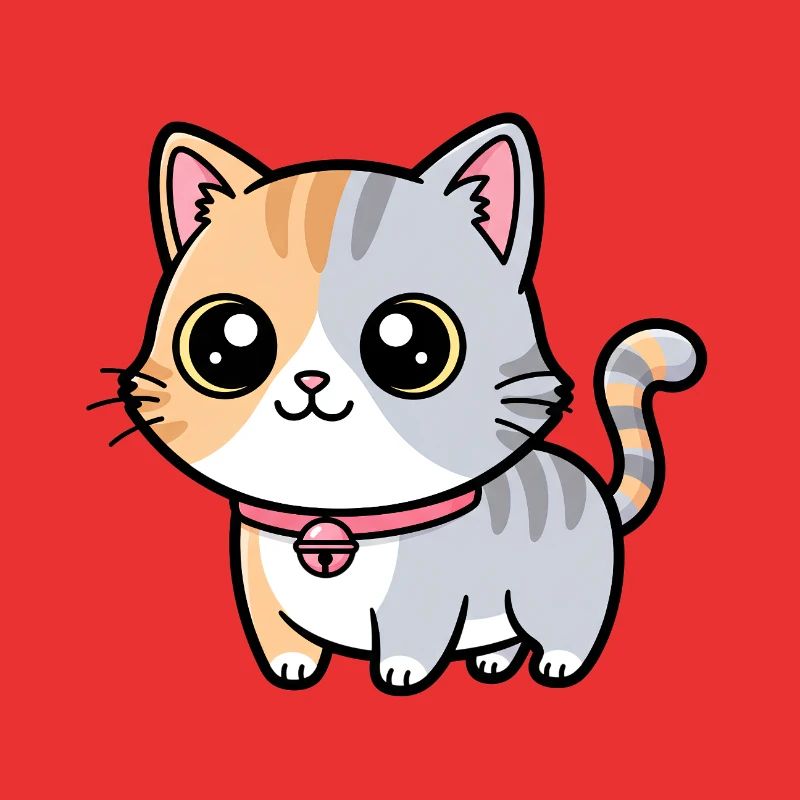 Calico Kitten Collar Charm