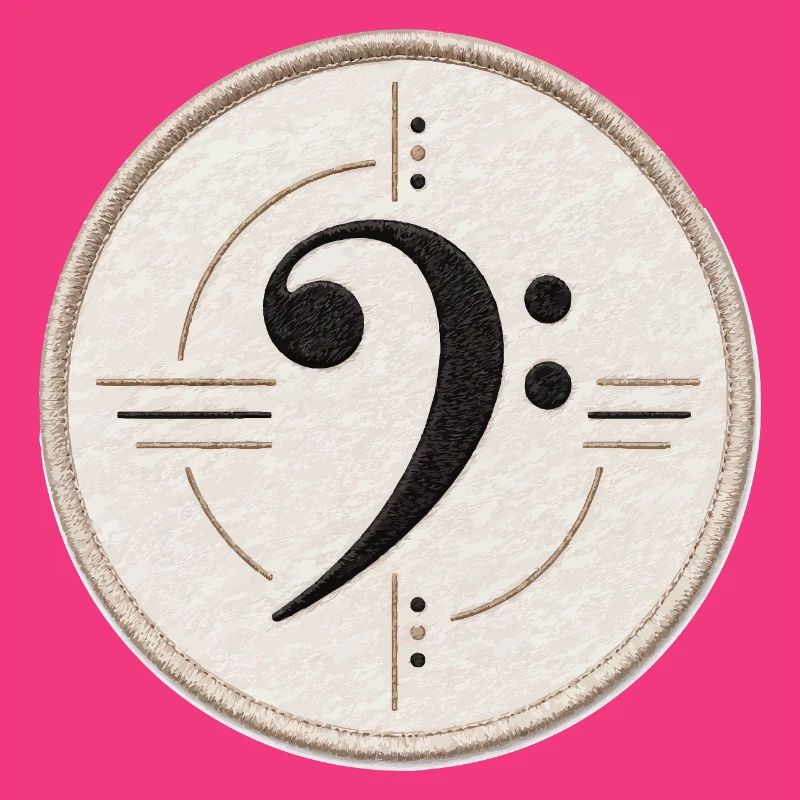 Clé de fa sur le patch