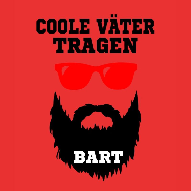 Coole Väter tragen Bart - Geschenk, Bart Spruch