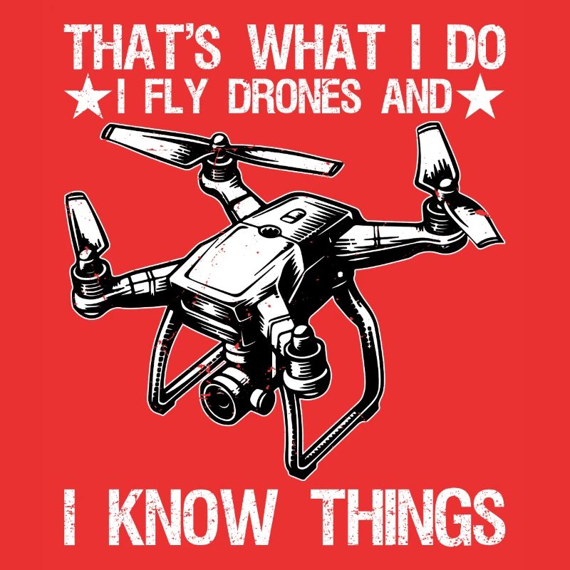 I Fly Drones And I Know Things Funny Drone Pilot