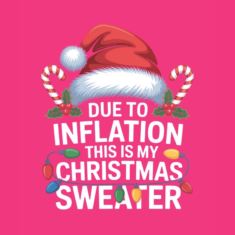 Inflation Weihnachtspullover-Humor