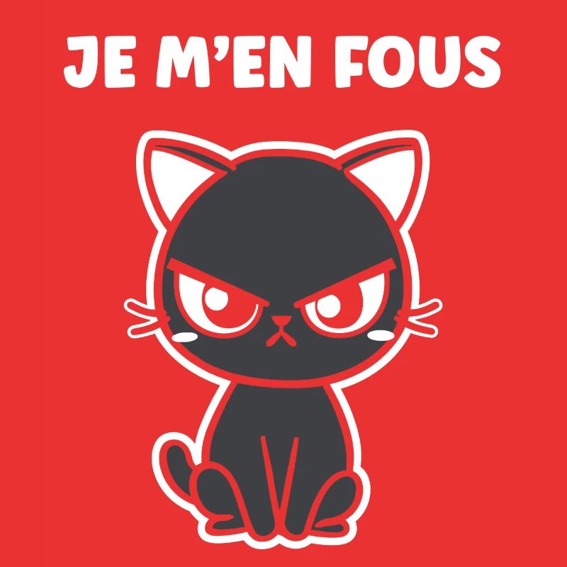 Grumpy black cat