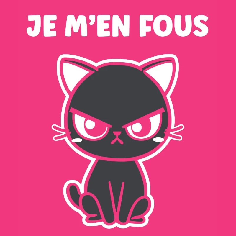 Grumpy black cat