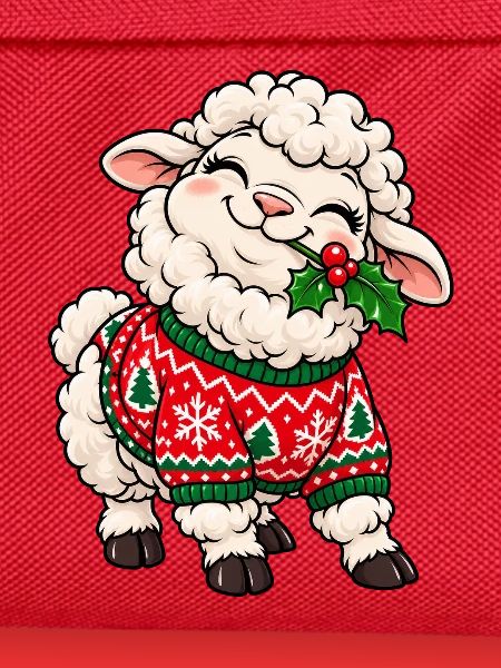 Weihnachten Schaf Pullover Mistel Geschenk