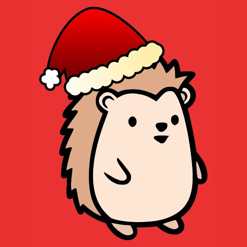 Weihnachtsmann Weihnachten Igel