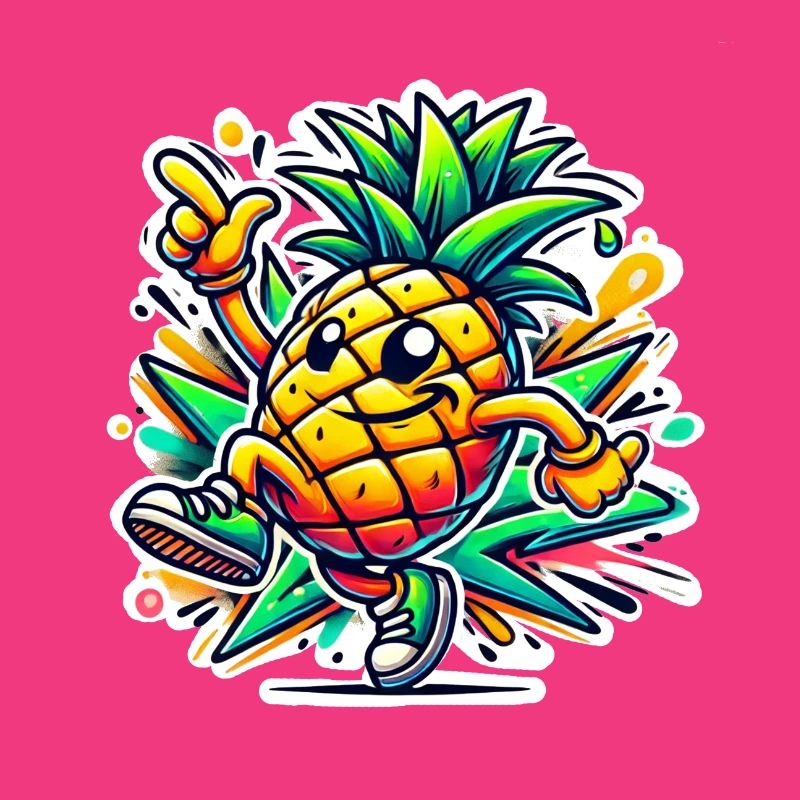 cheerful pineapple