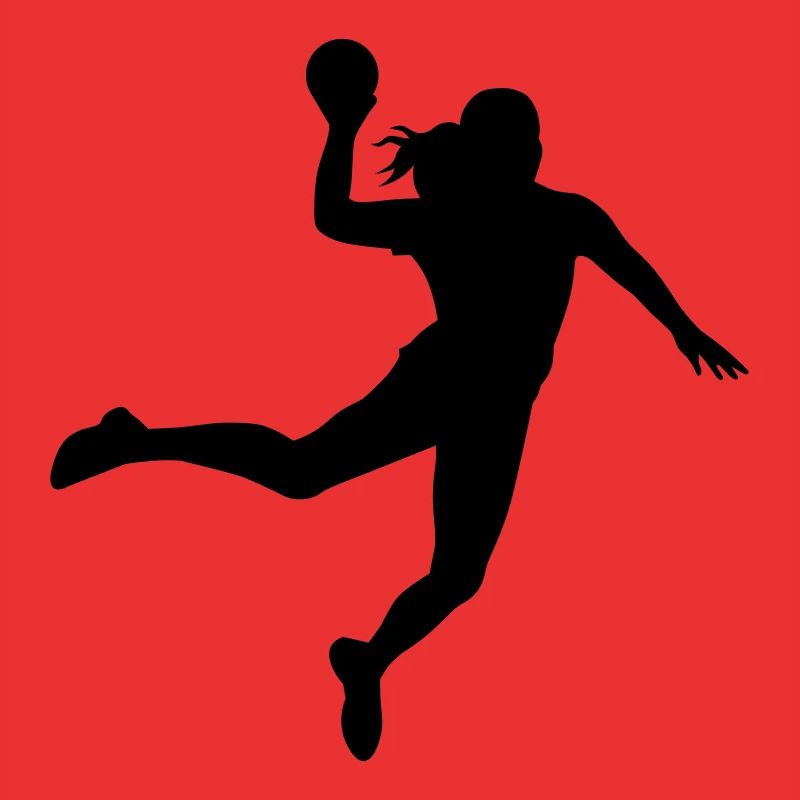Handball player silhouette 1
