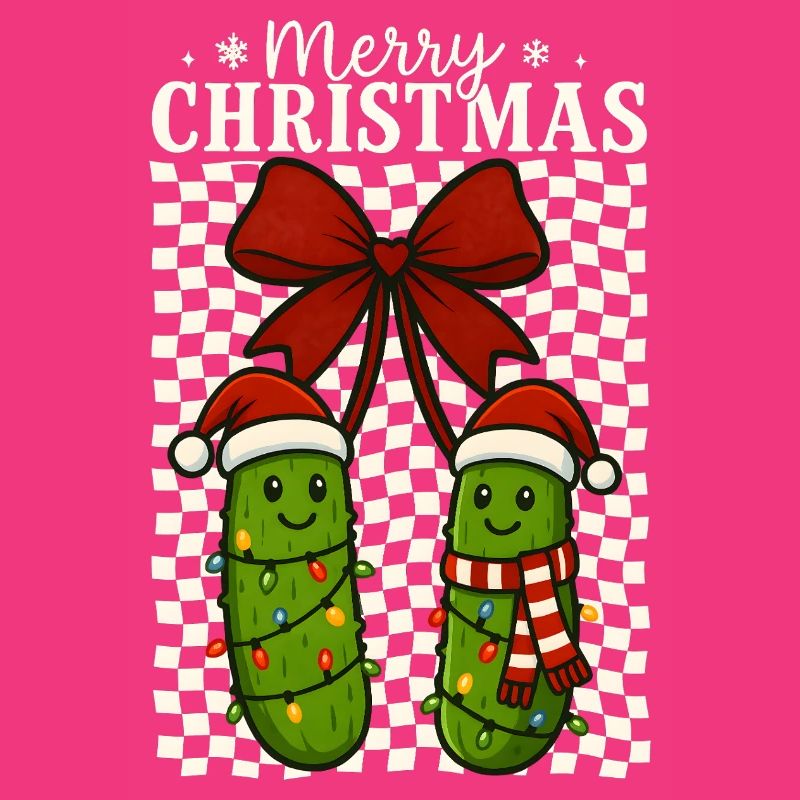 Mignon Joyeux Noël Cornichons Vacances Design
